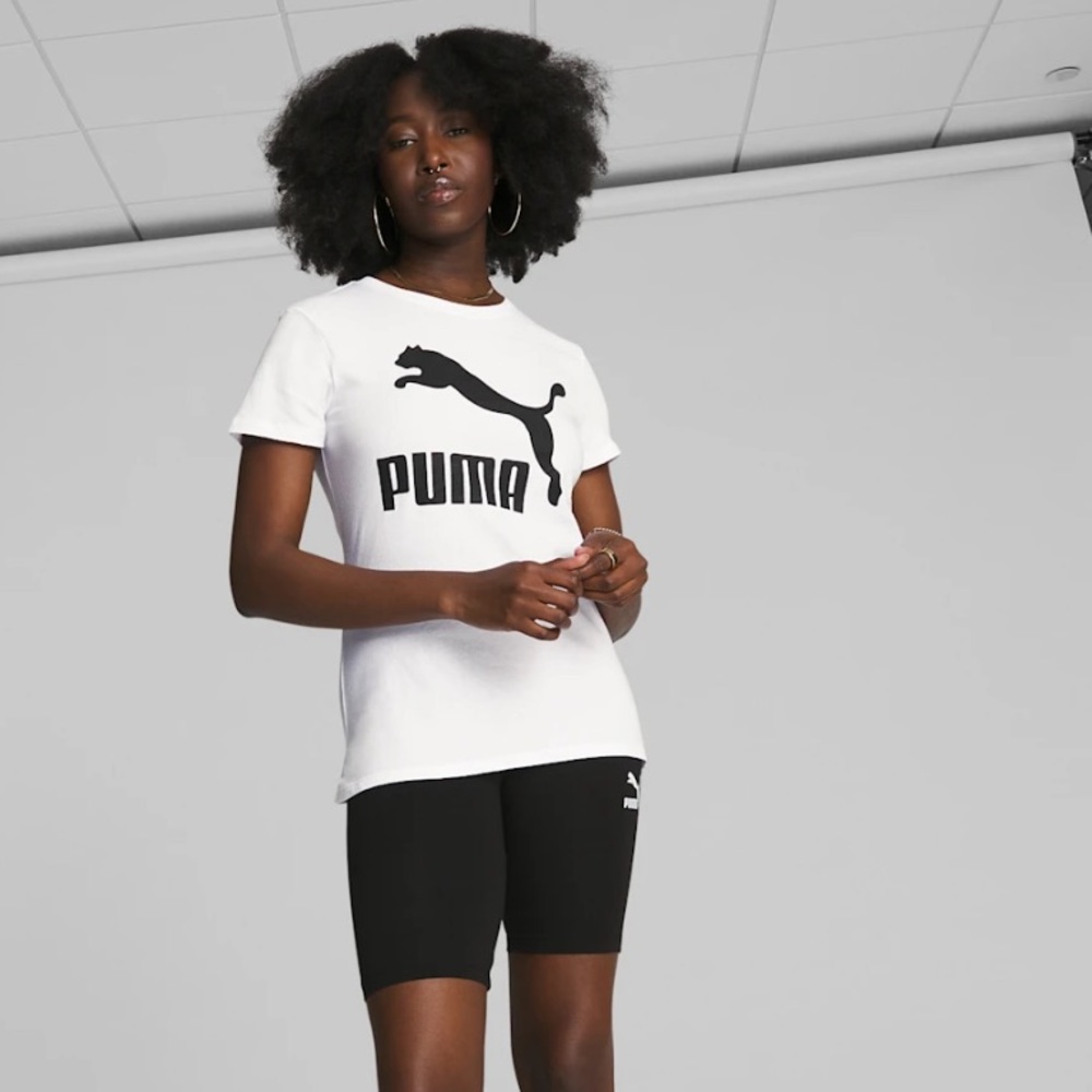 New with Tags. Puma Classic white signature logo tee. Size M